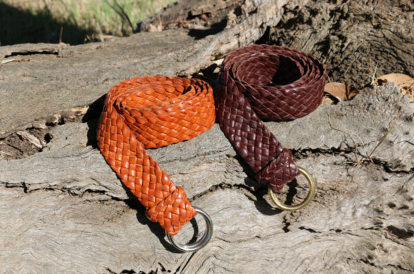 plaited kangaroo ringer belt